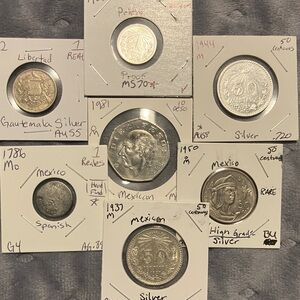 7 Mexican Silver Coin Collection and more